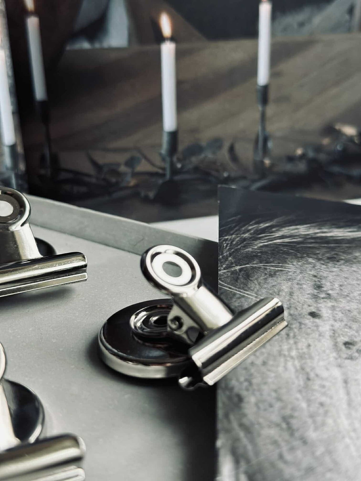 Magneten met clips - 4 stuks