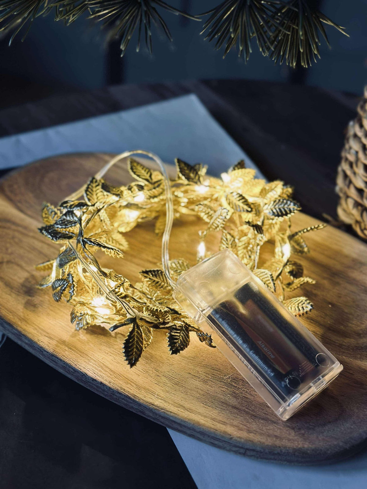 Lichtslinger met bladeren - Gold