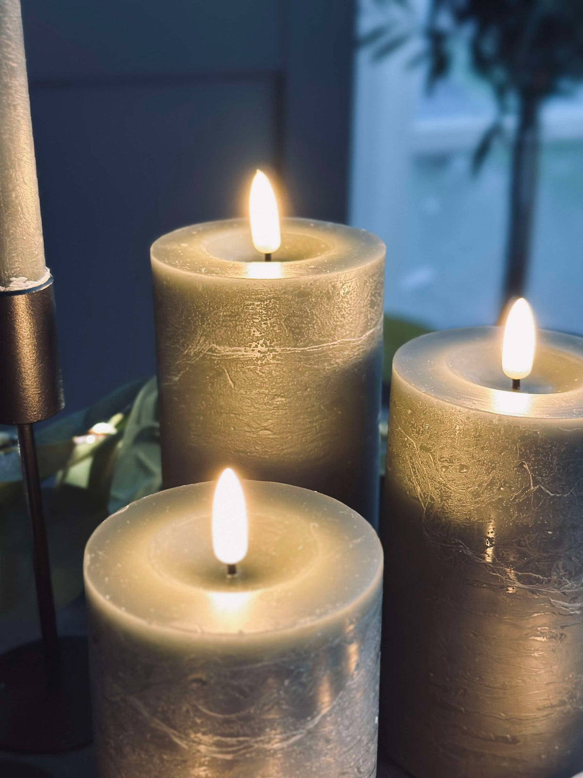 LED-lichtpakket met 9 LED-lichten - grijs/groen