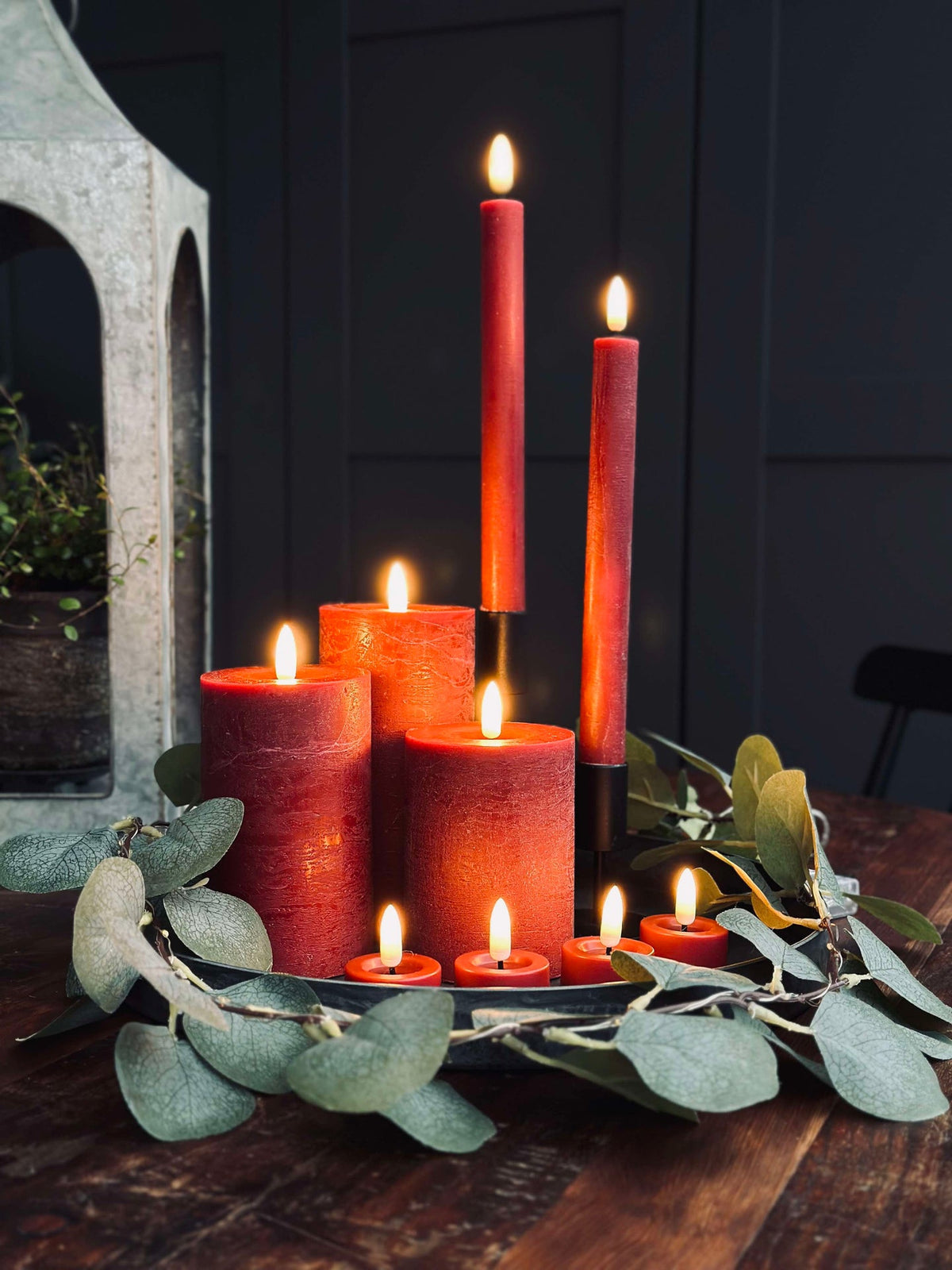 LED-lichtset met 10 delen - Rood