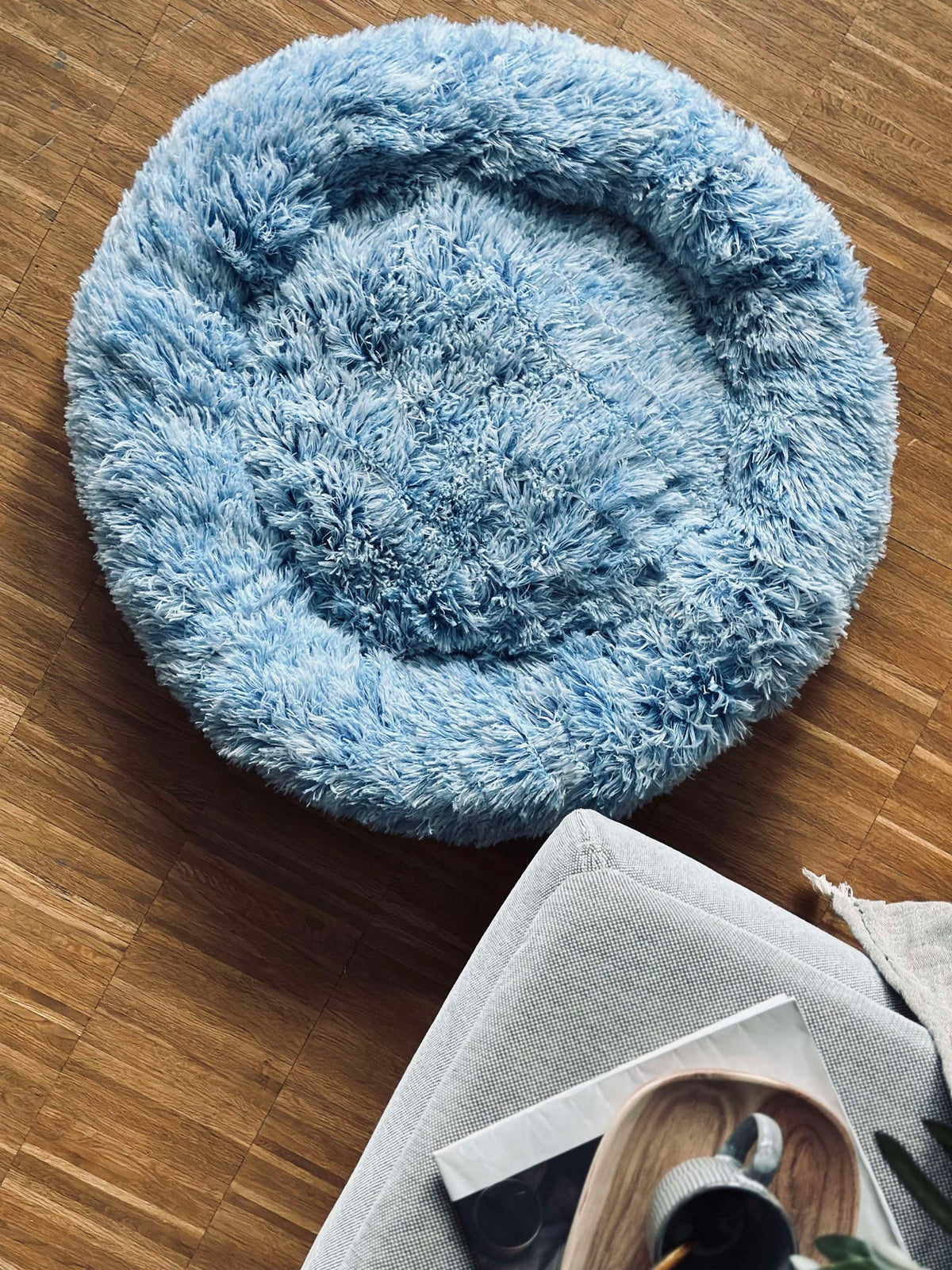 Hondenmand Fluffy - Dia 60 cm Blauw