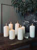 Stompkaarsen - Set van 7 stuks - Wit