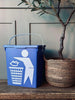 BIO Emmer met deksel 12 liter - BLAUW