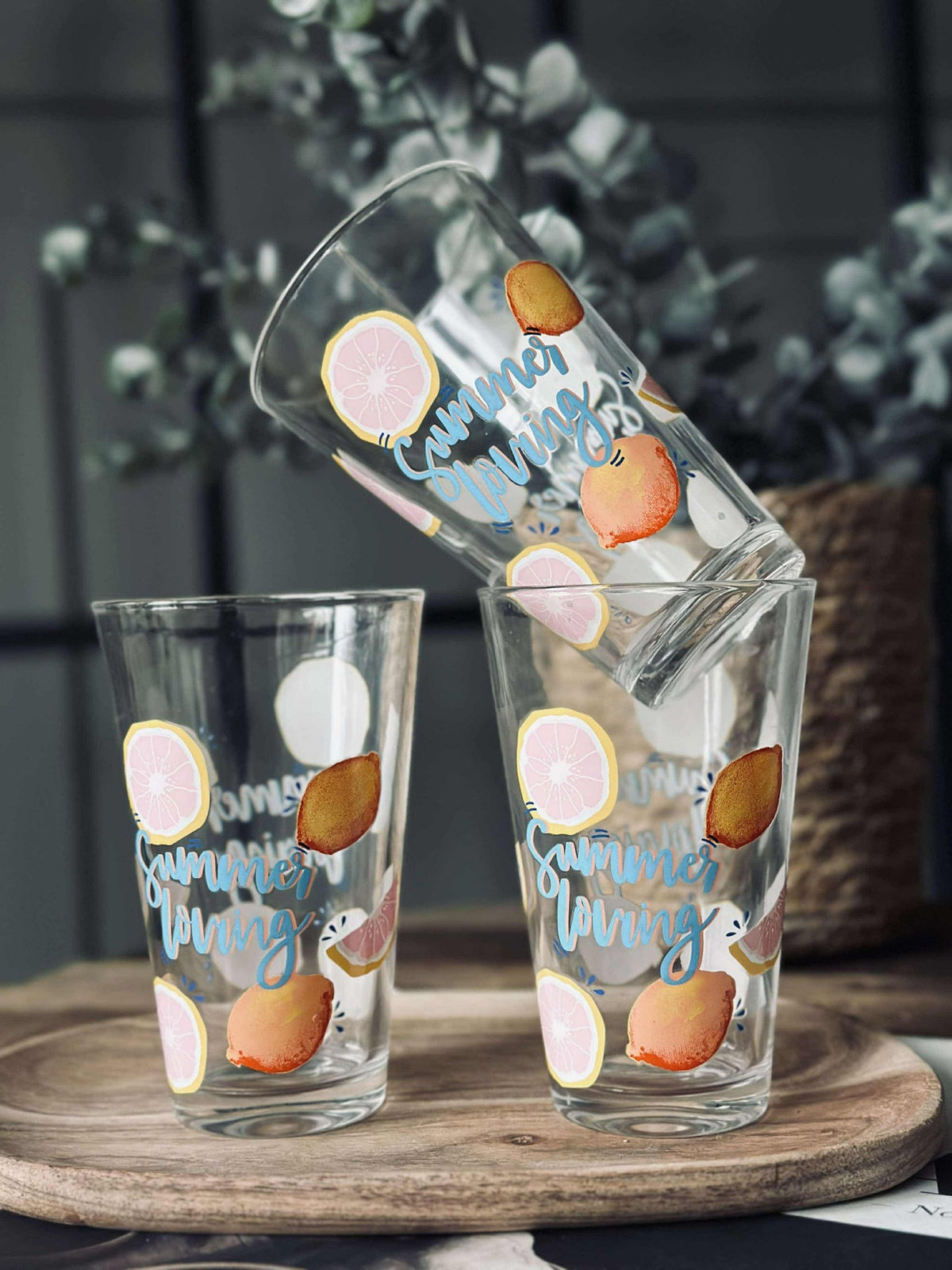 Glas Summer - Set van 3 stuks