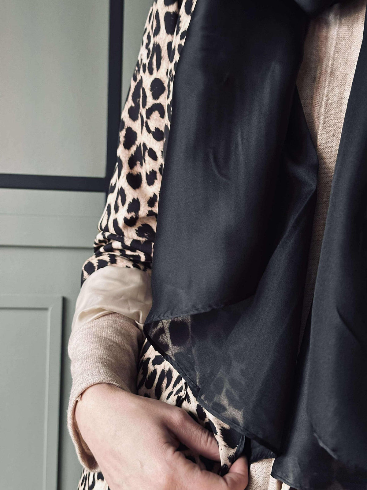 Sjaal Silky Black