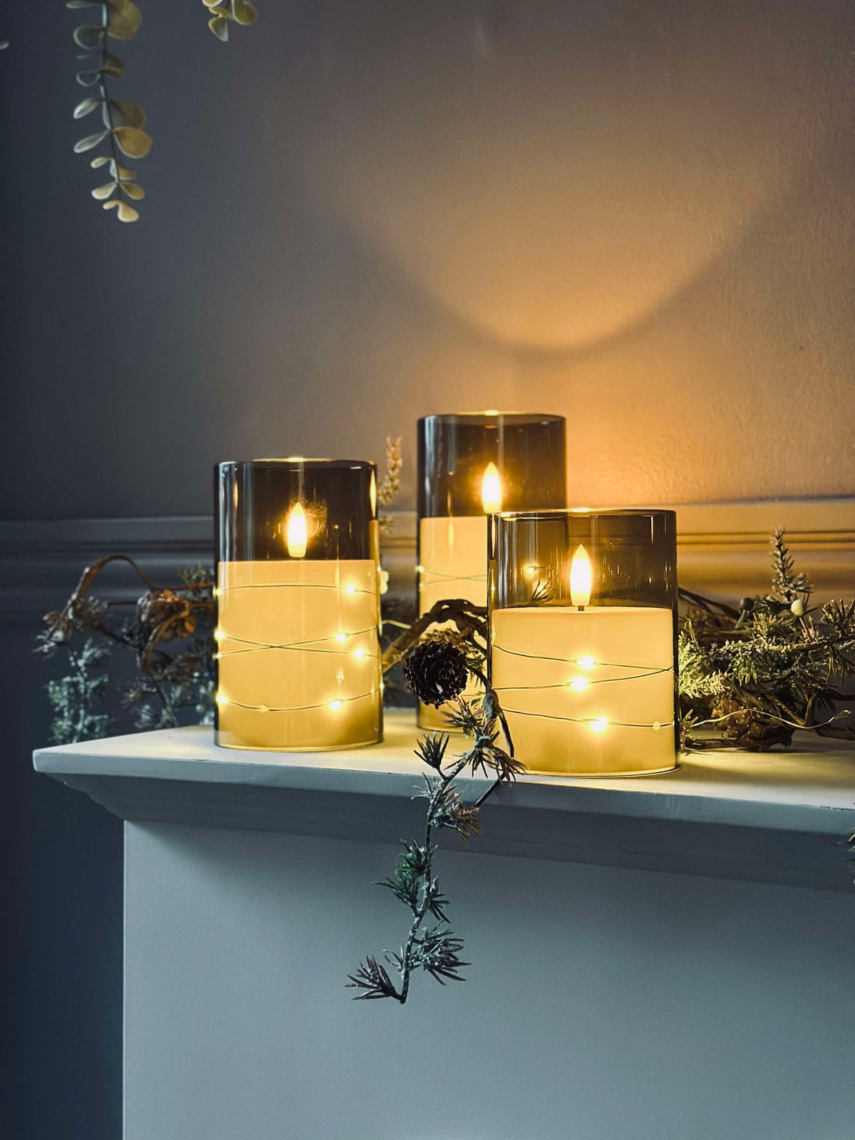 LED-licht ALMA 3 st. m. afstandsbediening