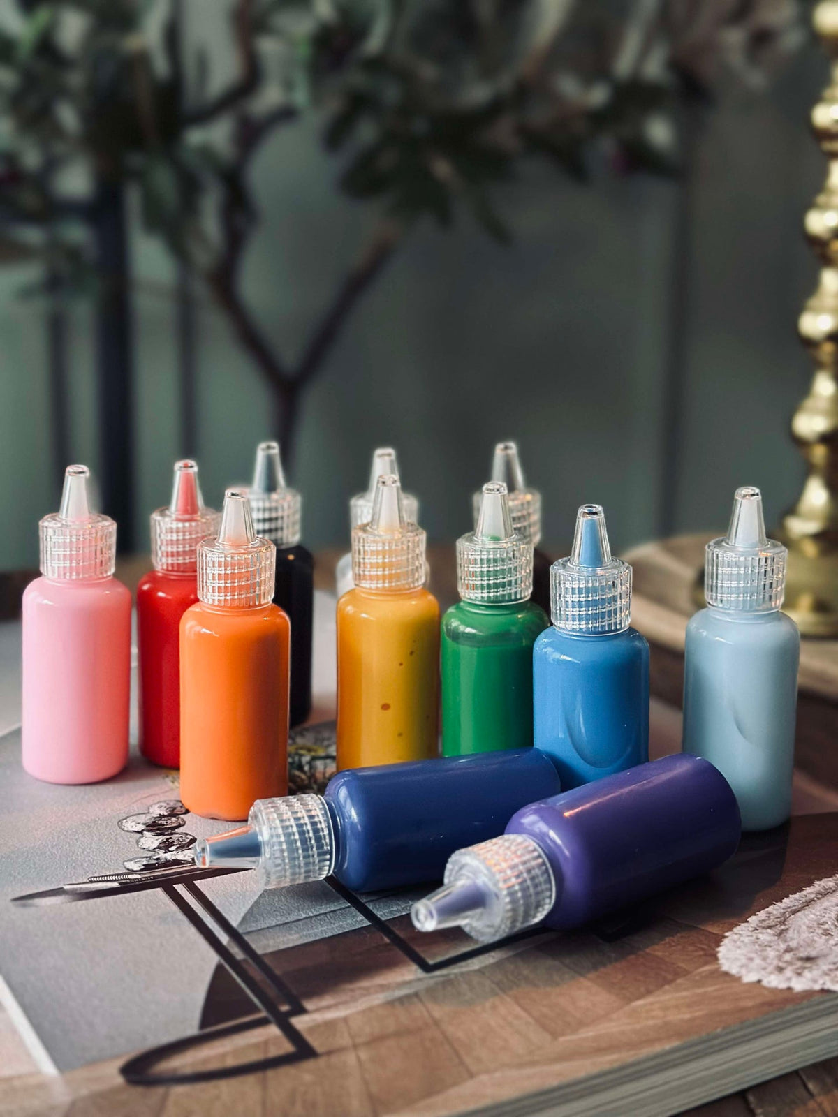 Textielverf - set van 12 stuks