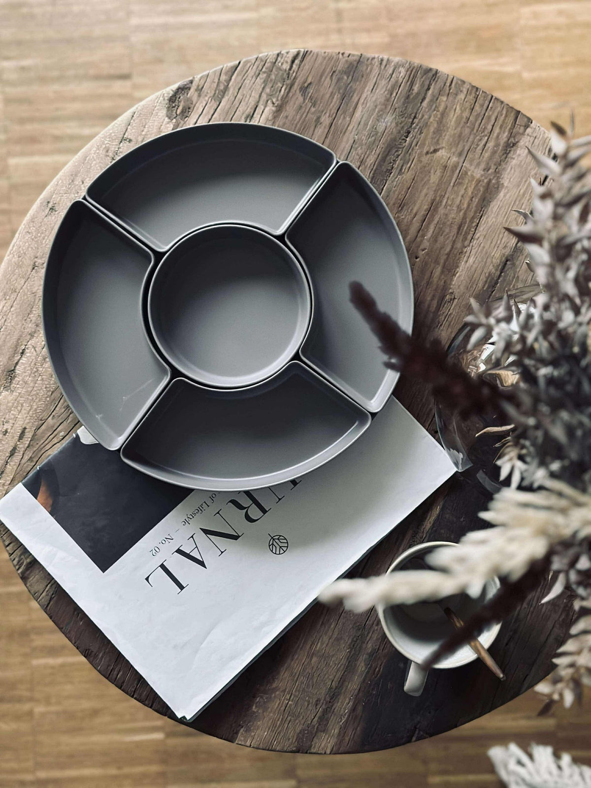 Serveerschaal - Taupe melamine