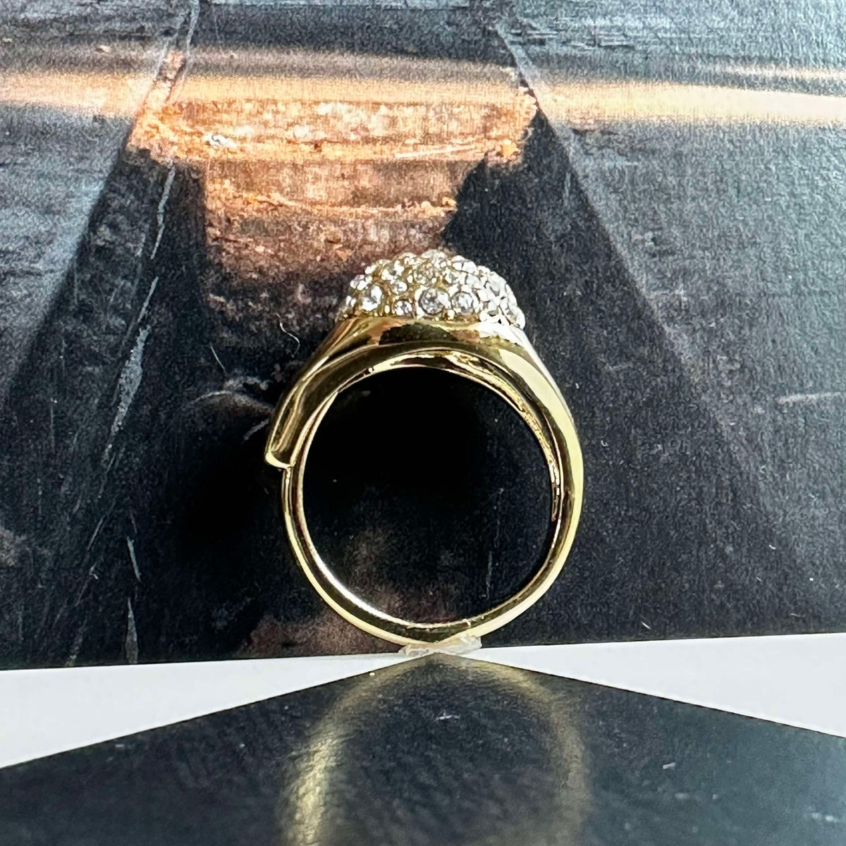 Ring CINDY kristal - Verguld