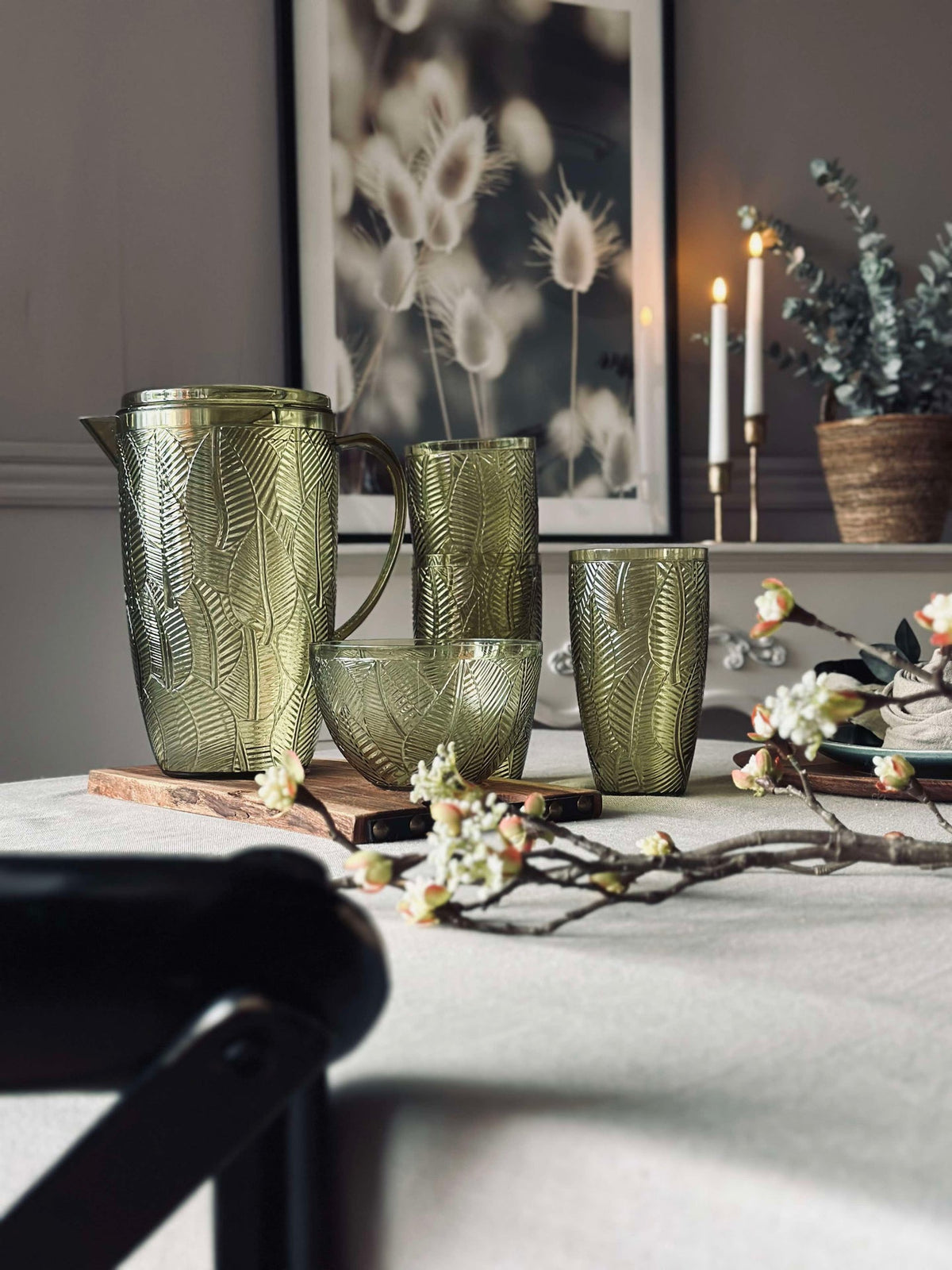 Drinkglas Green Leaf - 650 ml.