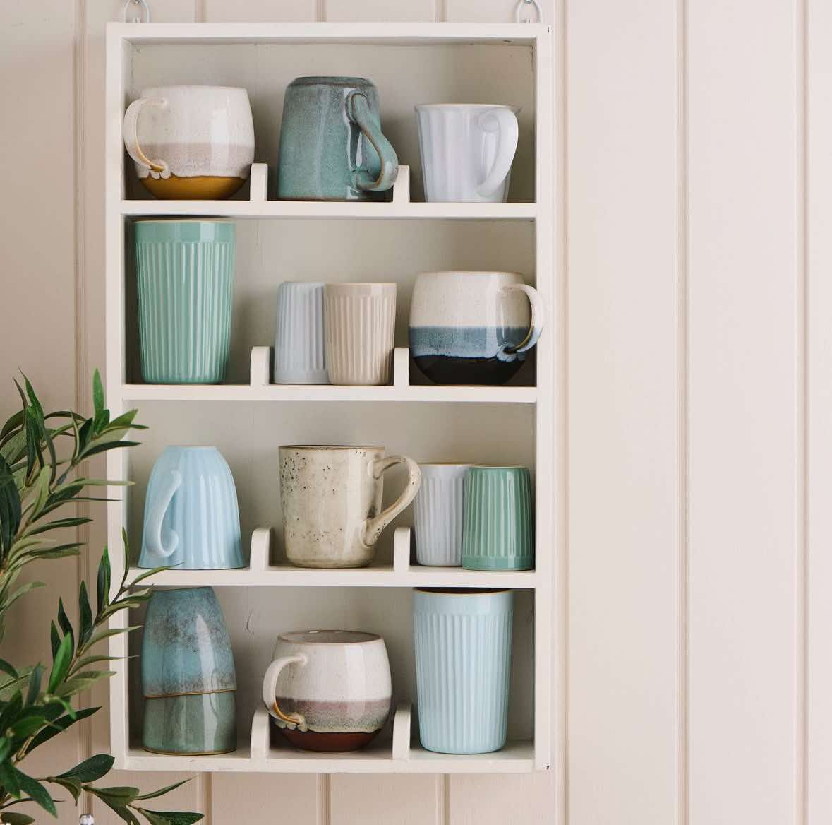 Plank met vakken – Small white