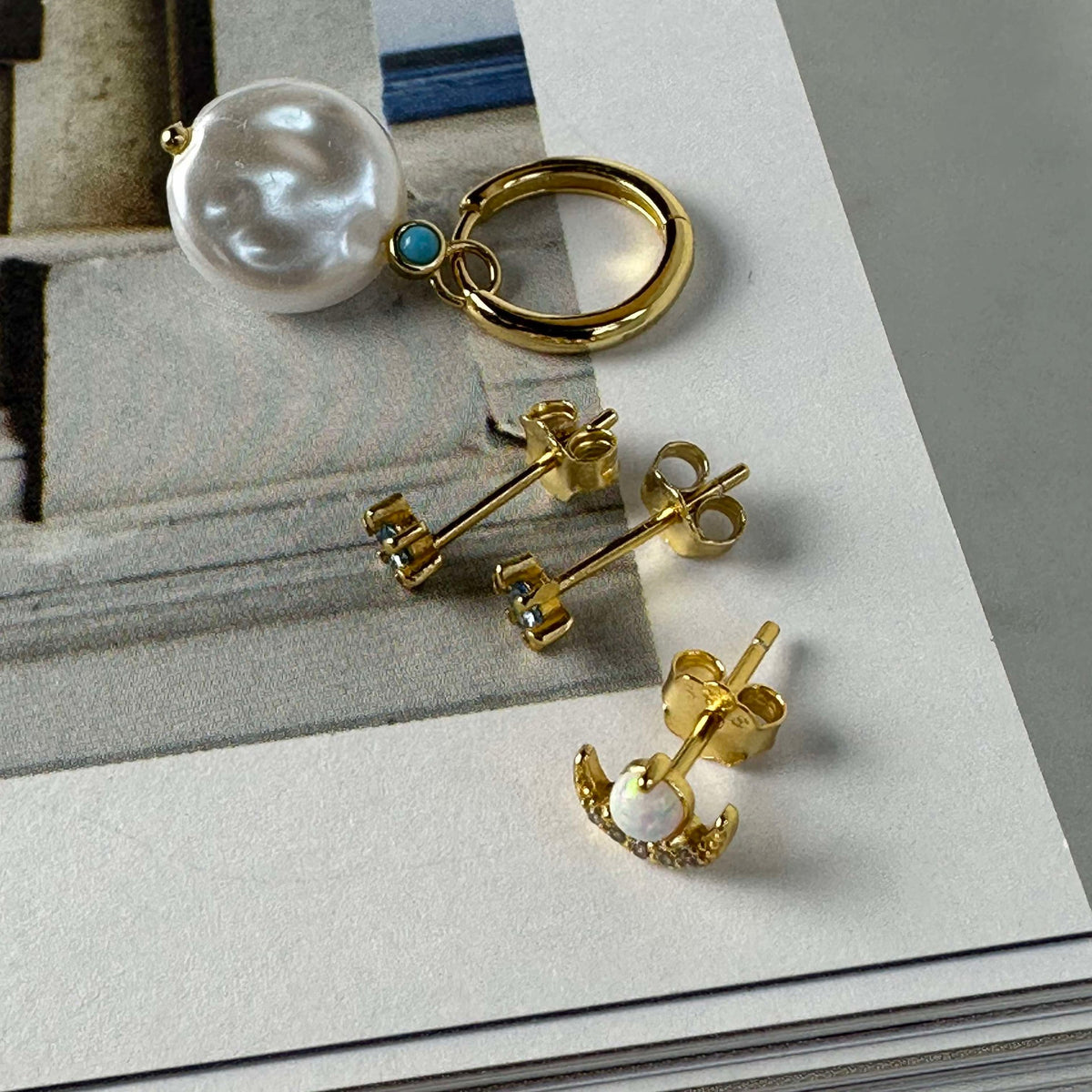 Mix box OLYMPIA met 4 oorbellen - Sterling Silver