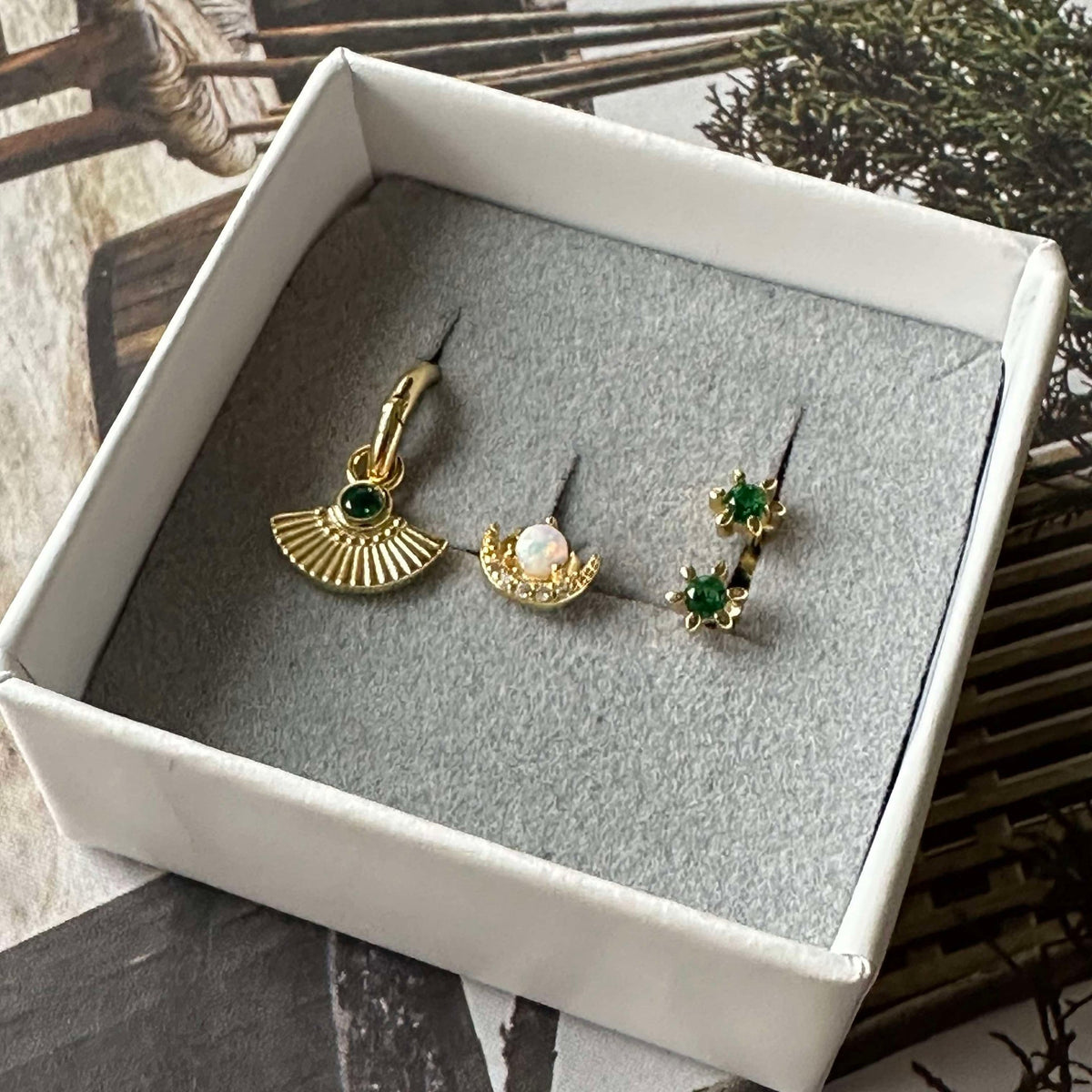 Mix box TULISA met 4 oorbellen - Sterling Silver