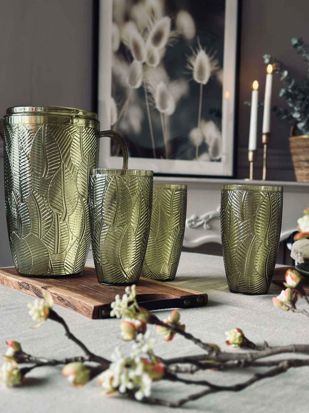 Drinkglas Green Leaf - 650 ml.