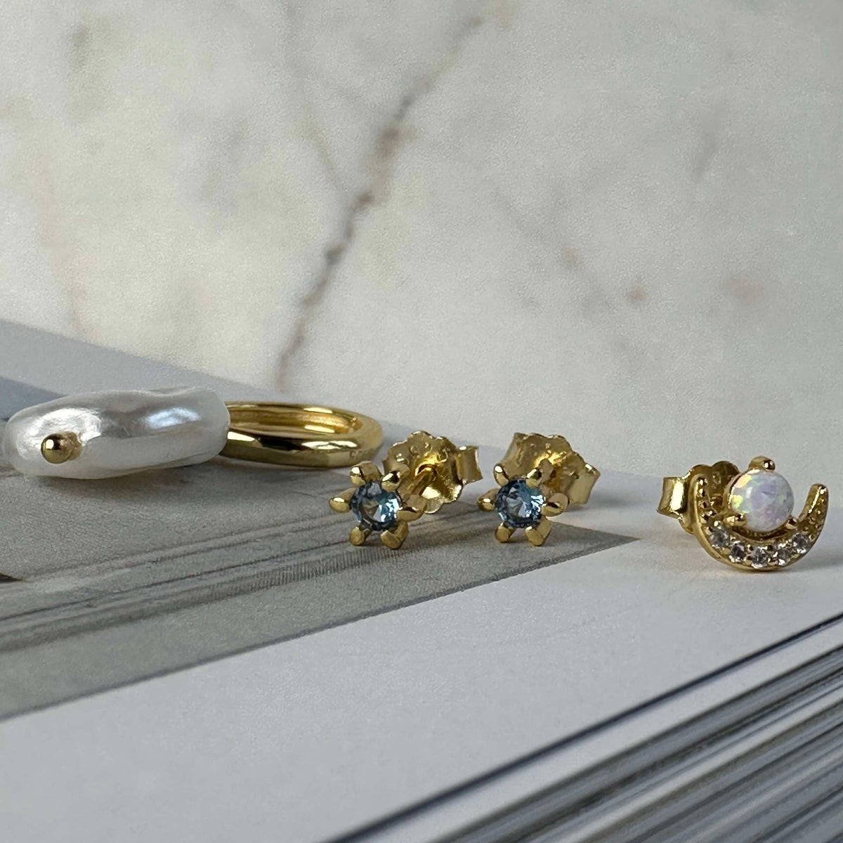 Mix box OLYMPIA met 4 oorbellen - Sterling Silver
