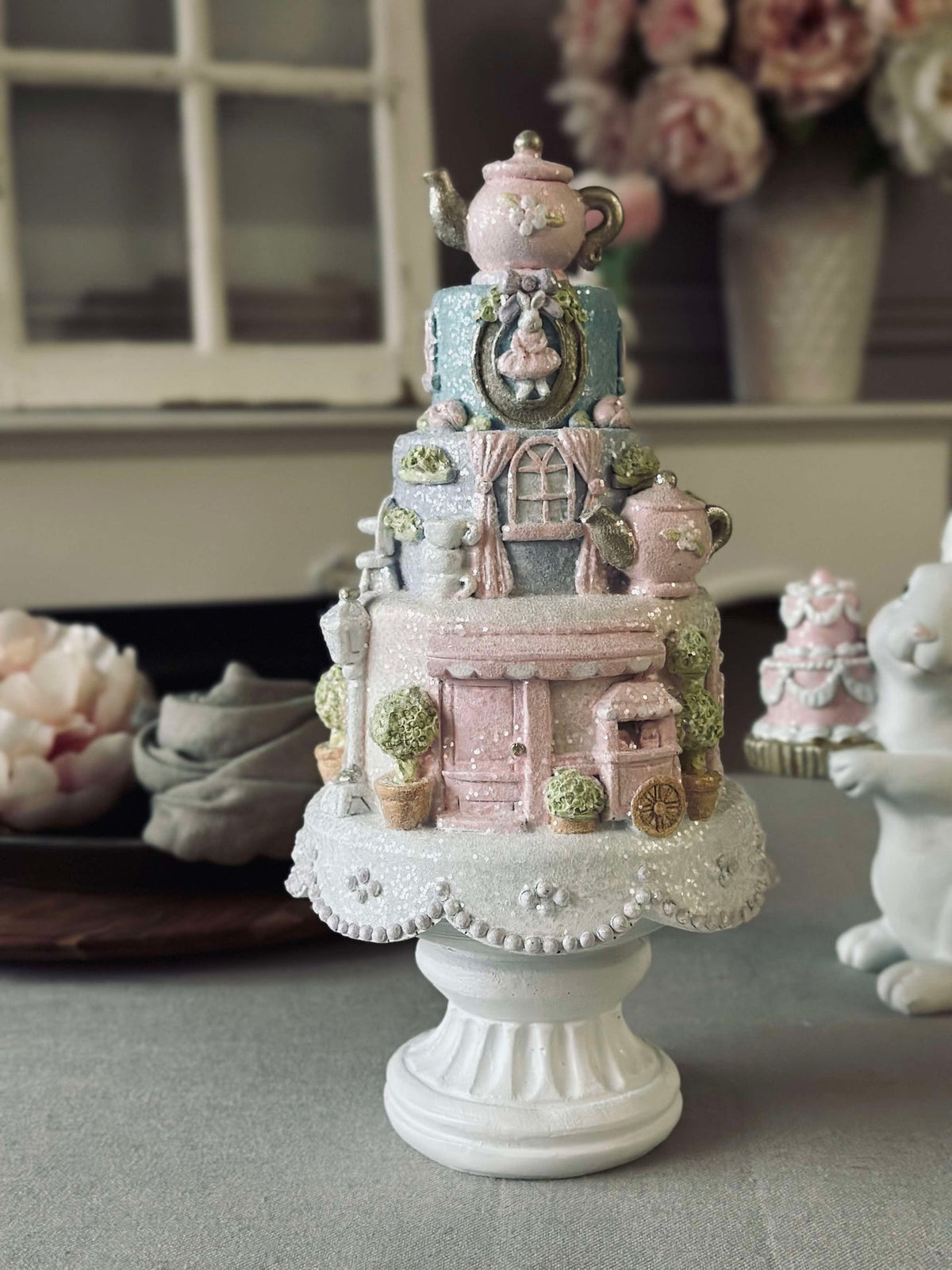 Taart met theekop - Tafeldecoratie