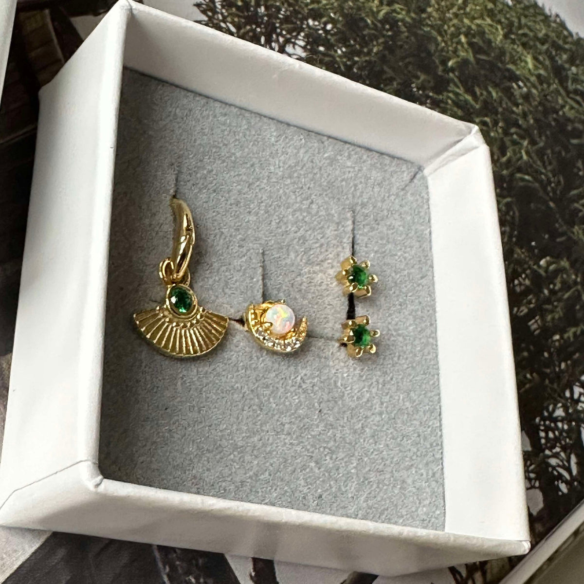 Mix box TULISA met 4 oorbellen - Sterling Silver