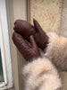Leren wanten Brownie