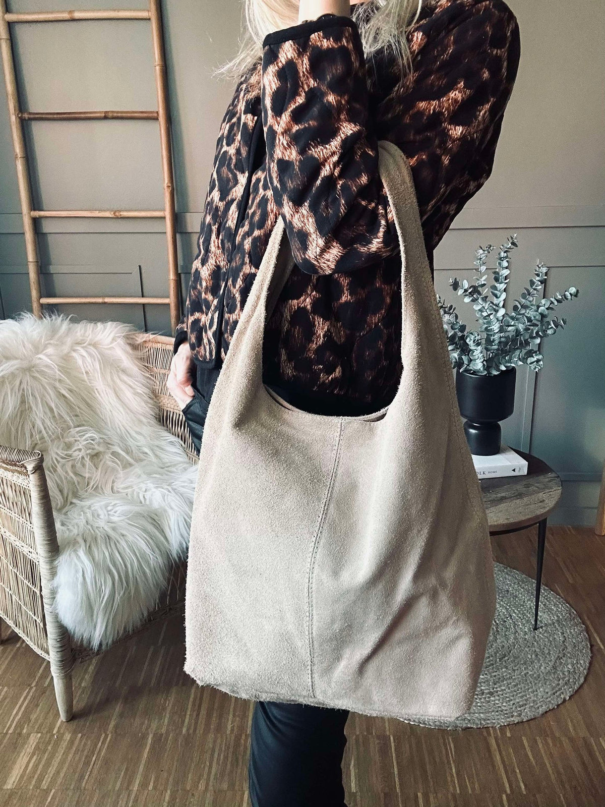 Shopper Beige suède