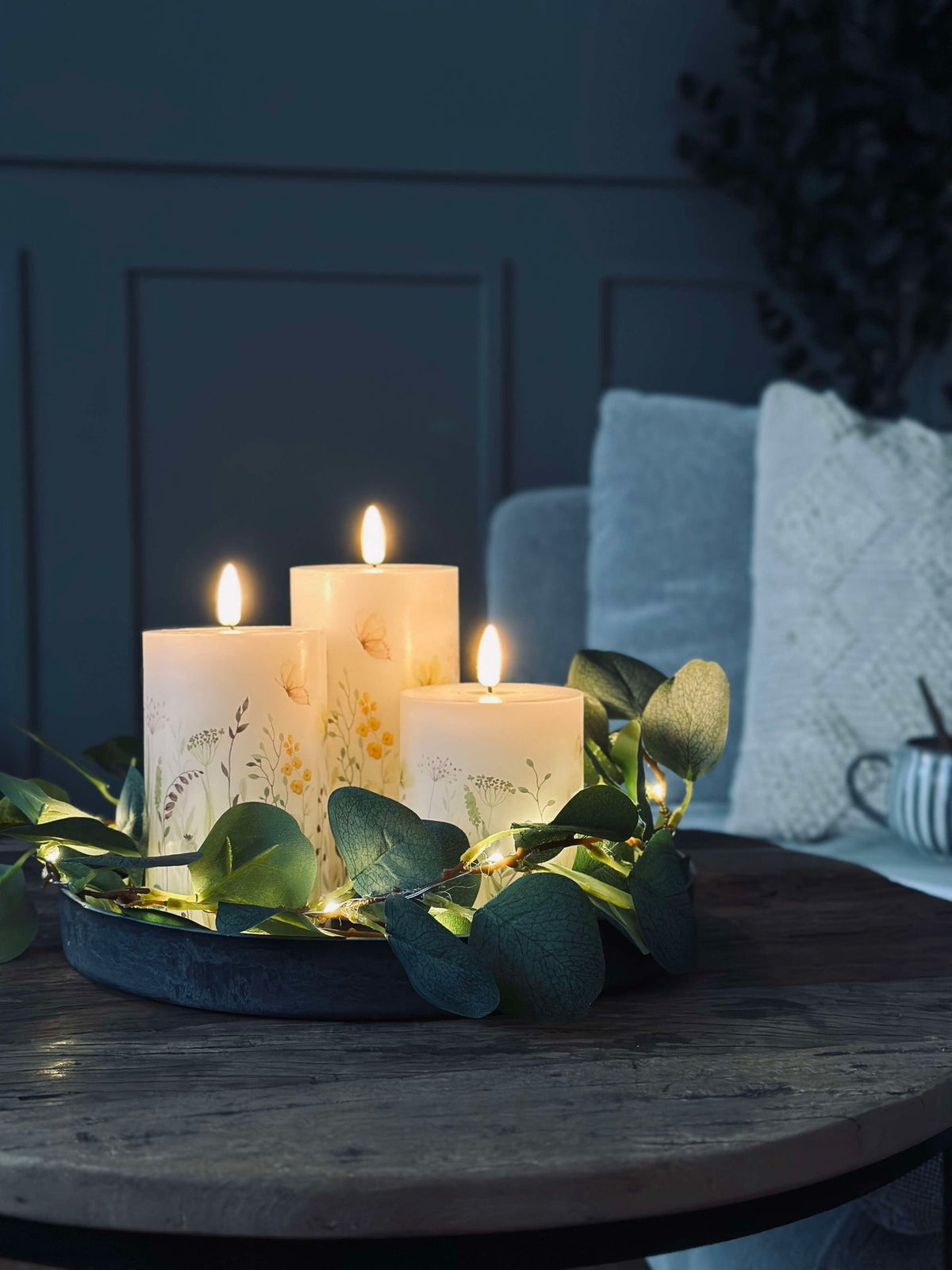 LED WILD FLORA – Set van 3 stuks en afstandsbediening