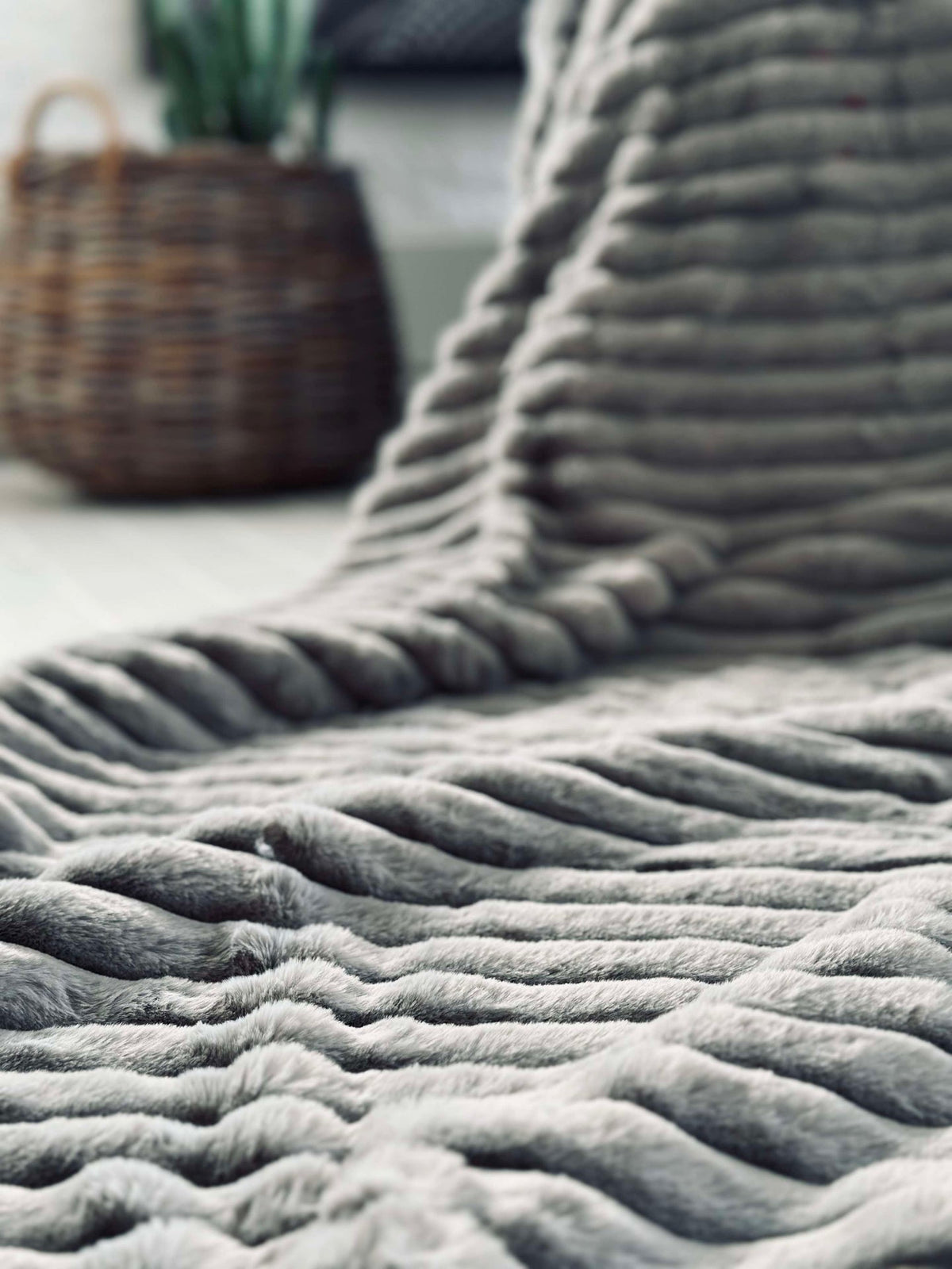 Bedsprei STRIB - Grijs