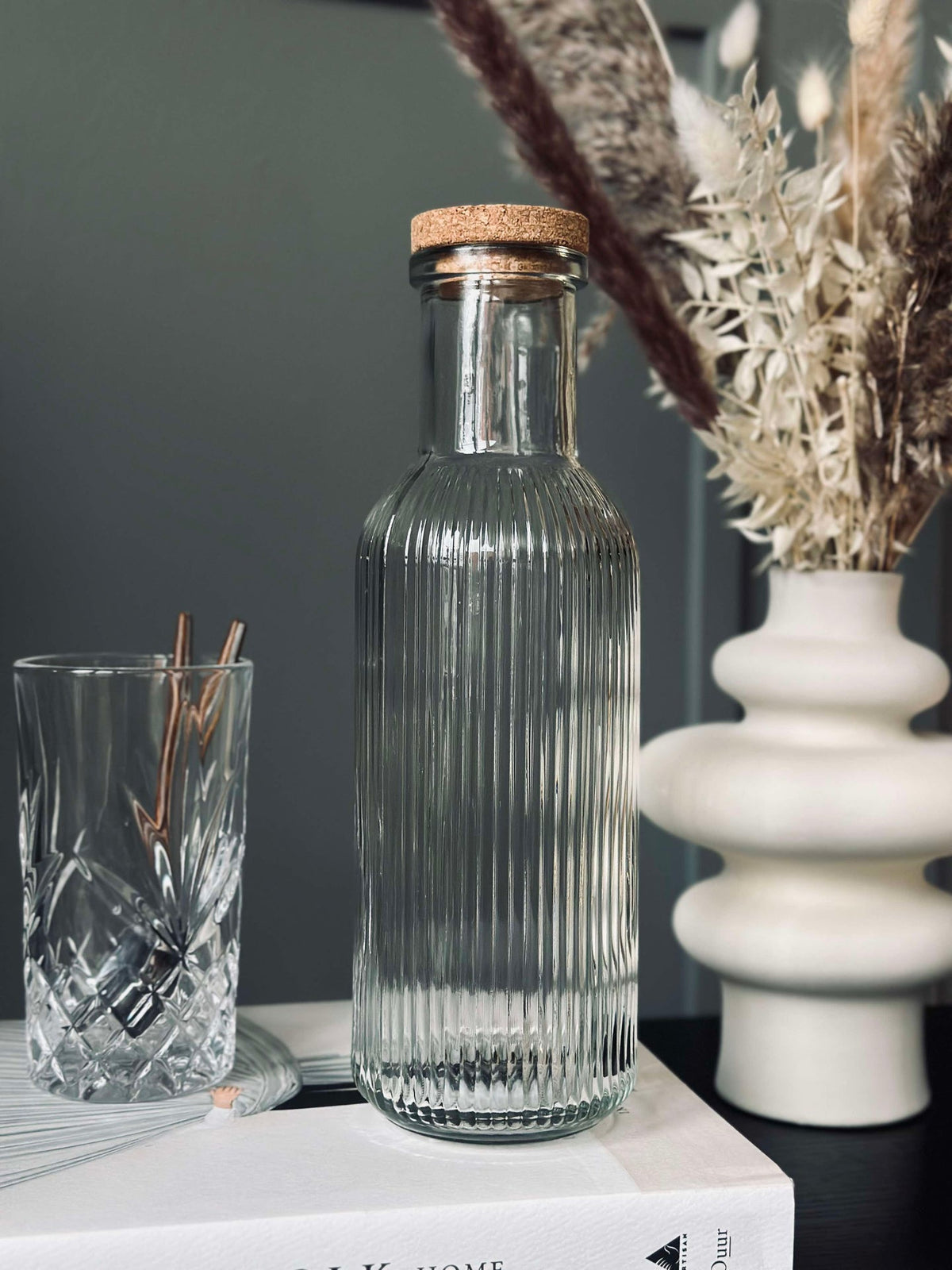 Waterfles met kurkstop – Clear 1 ltr.