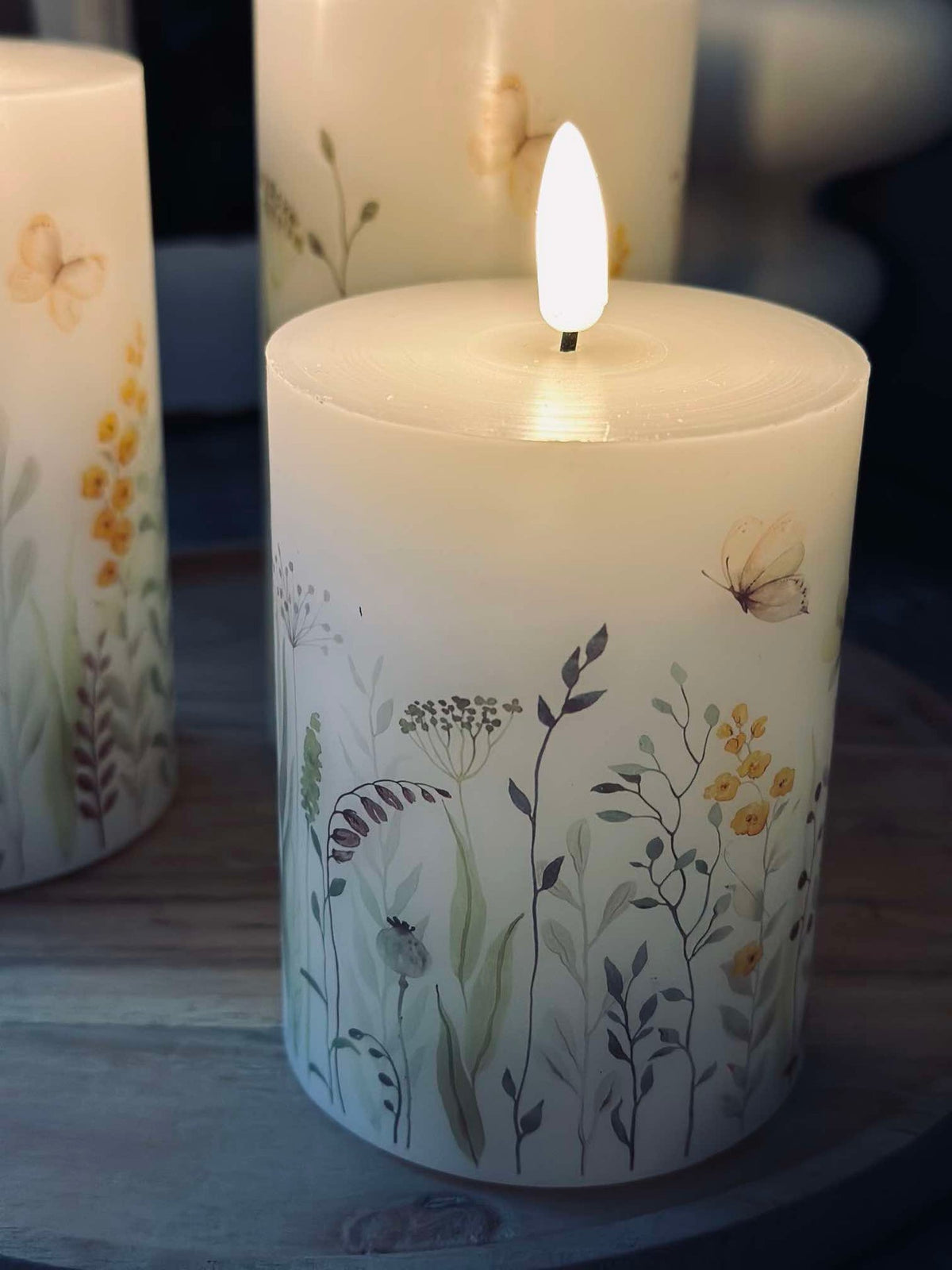 LED WILD FLORA – Set van 3 stuks en afstandsbediening