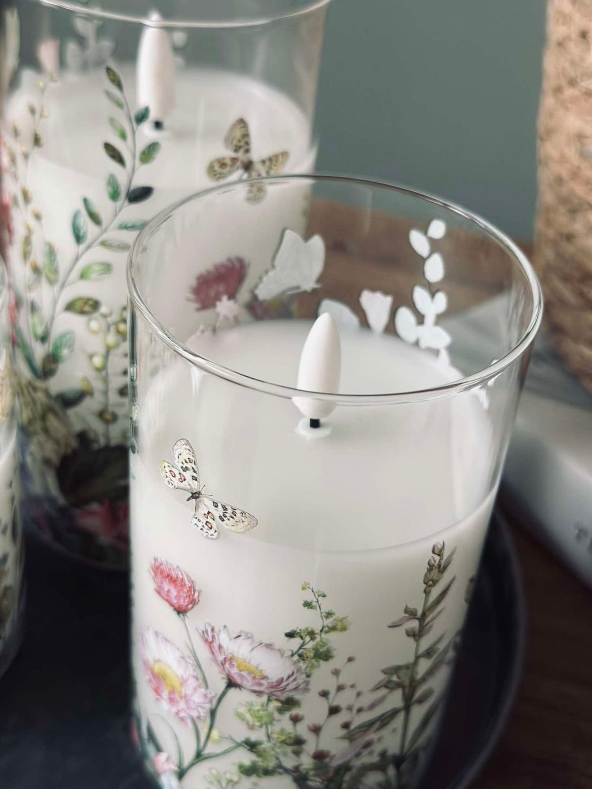 LED FLORA Cylinder – Set van 3 stuks en afstandsbediening