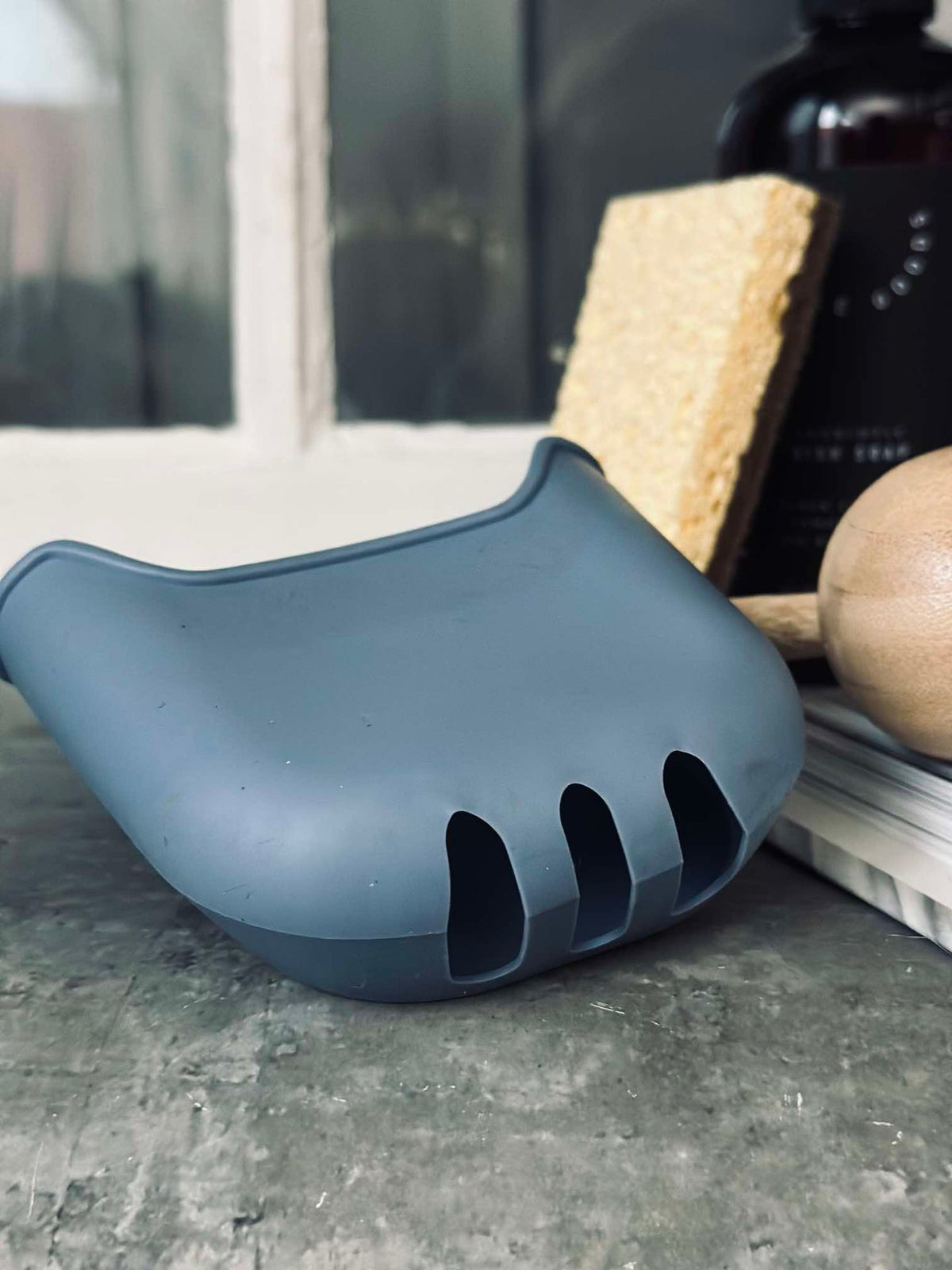 Organizer voor de spoelbak - blauw