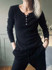 Basisblouse met knopen – ´Black