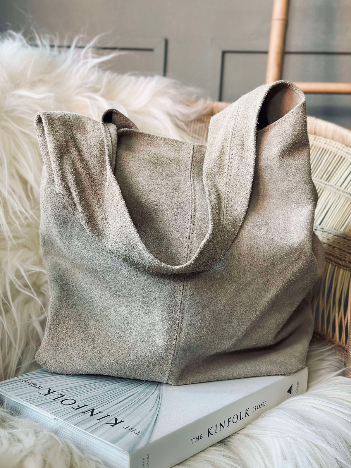 Shopper Beige suède