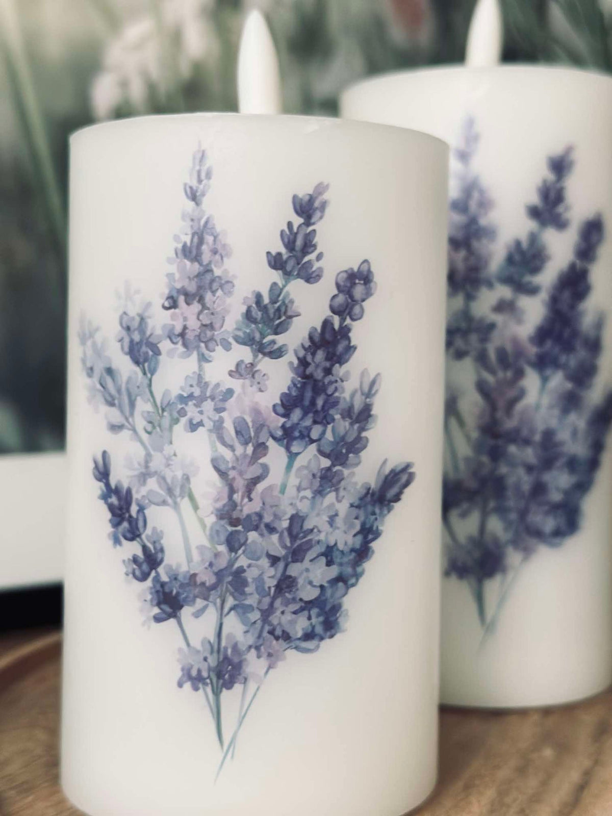 LED FLORA Lavendel – Set van 3 stuks en afstandsbediening