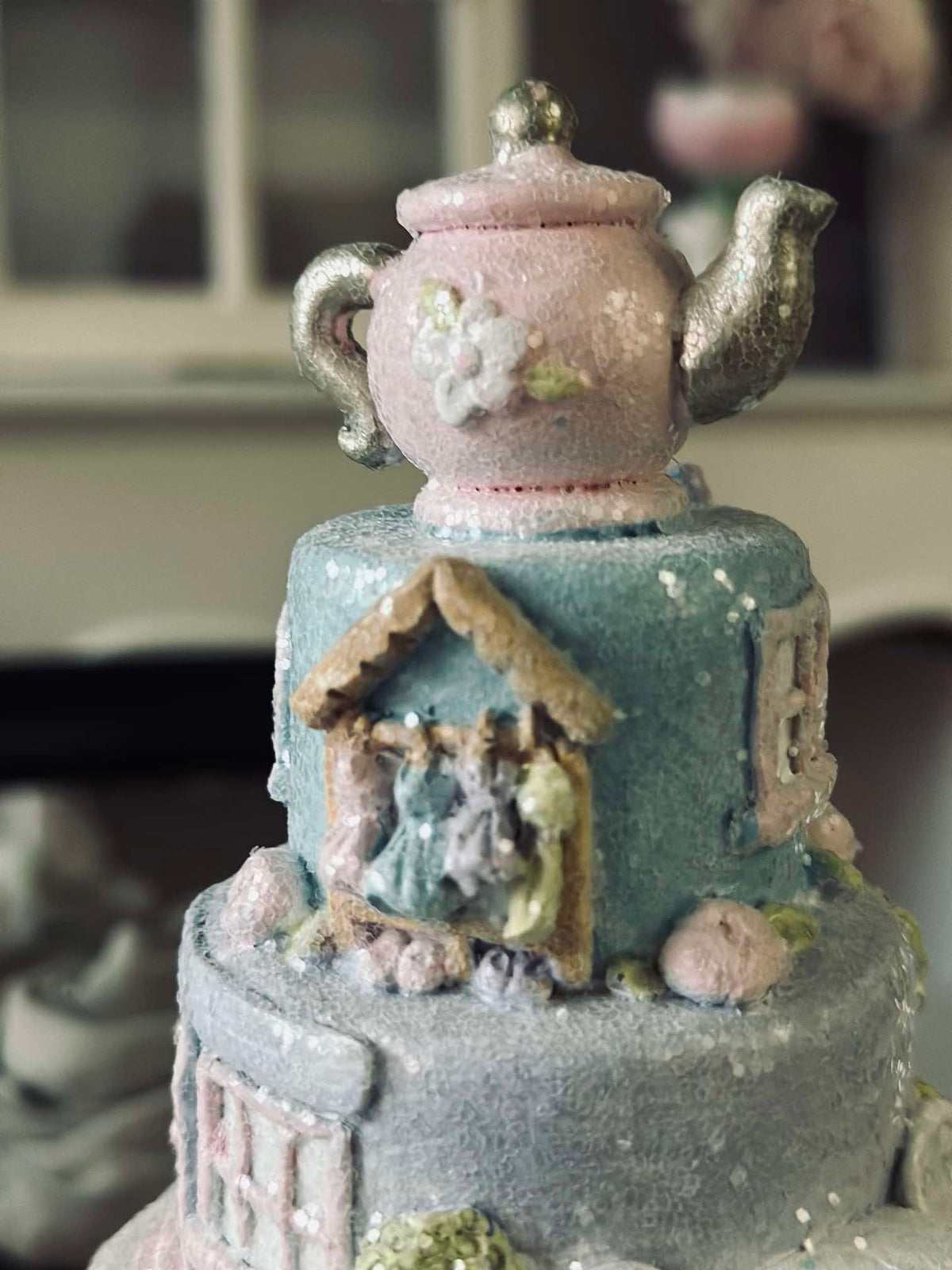 Taart met theekop - Tafeldecoratie