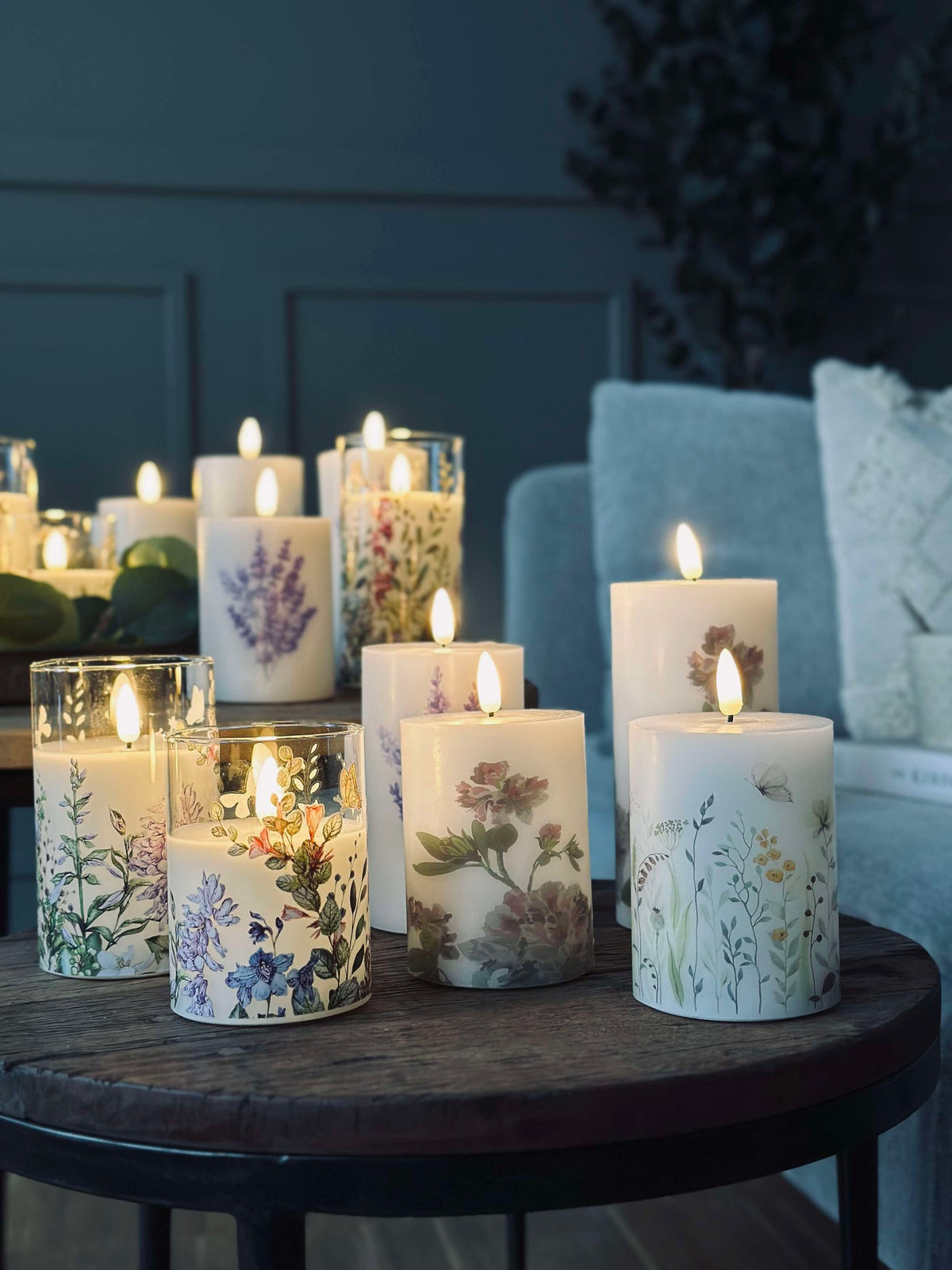 LED kaarsen FLORA – Set van 3 stuks en afstandsbediening