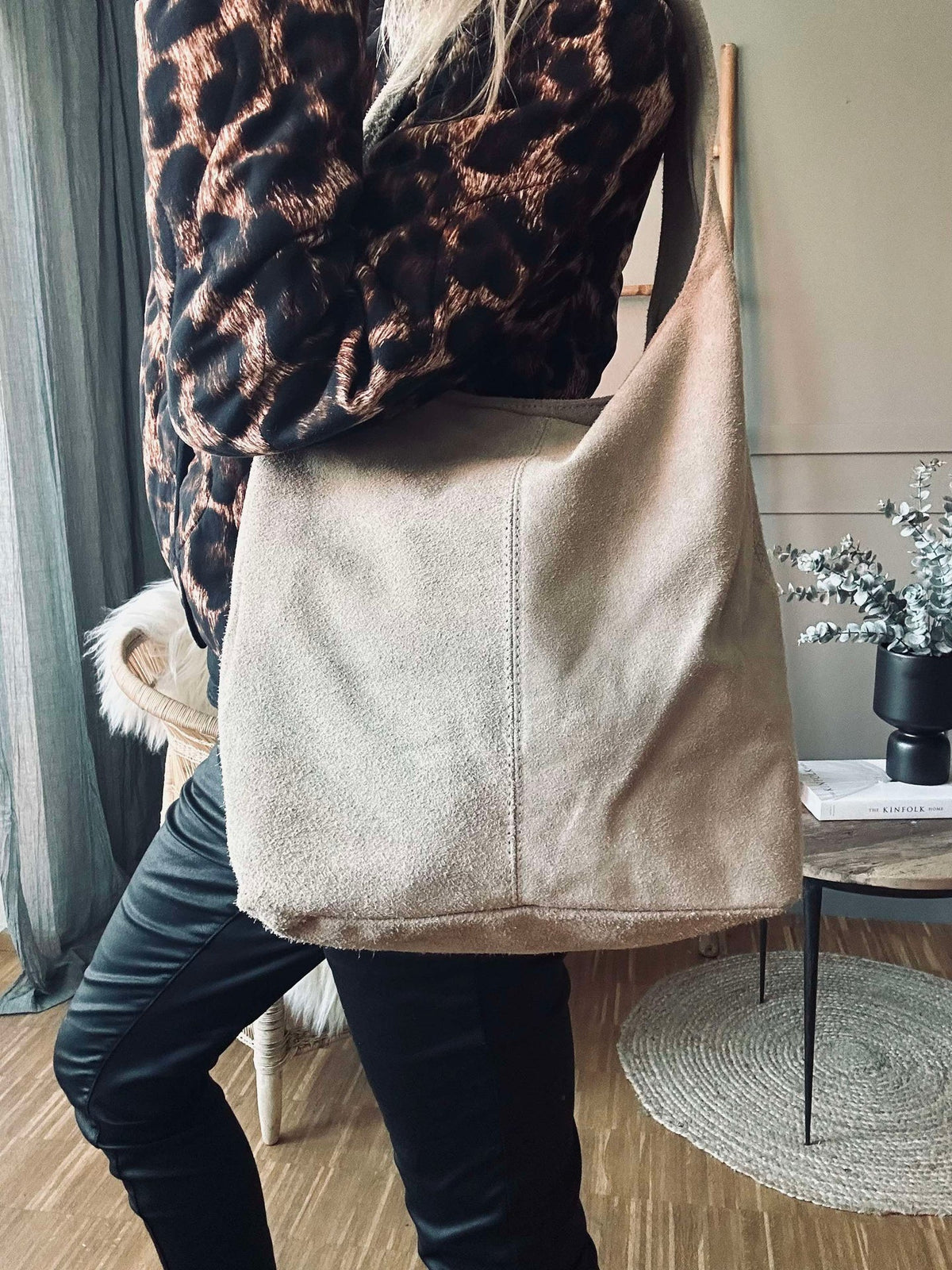 Shopper Beige suède
