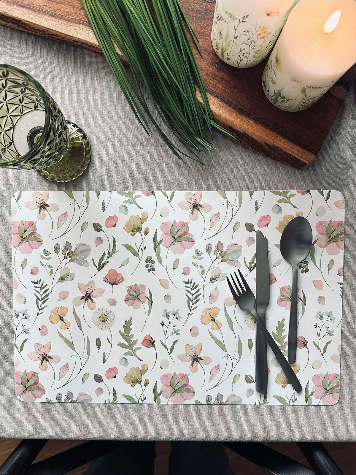 Placemat Flora - Wit