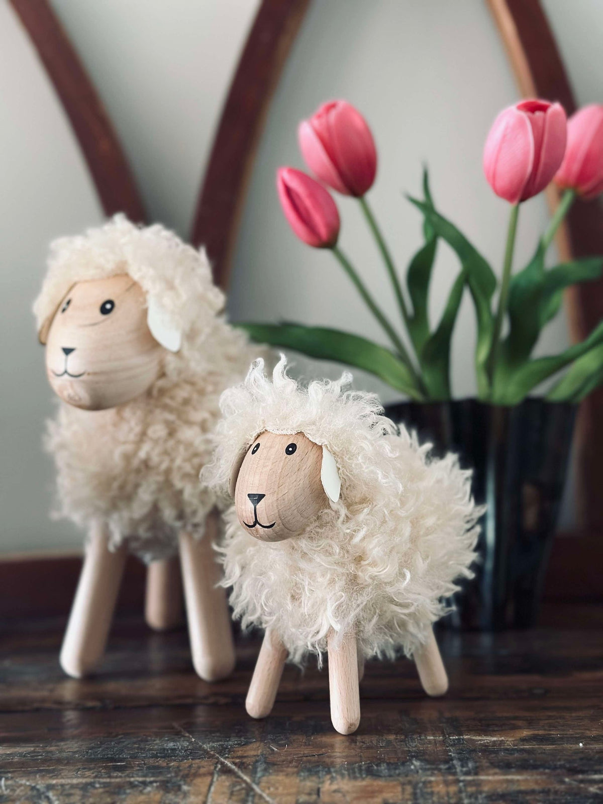 Schaap met langharige vacht - Naturel