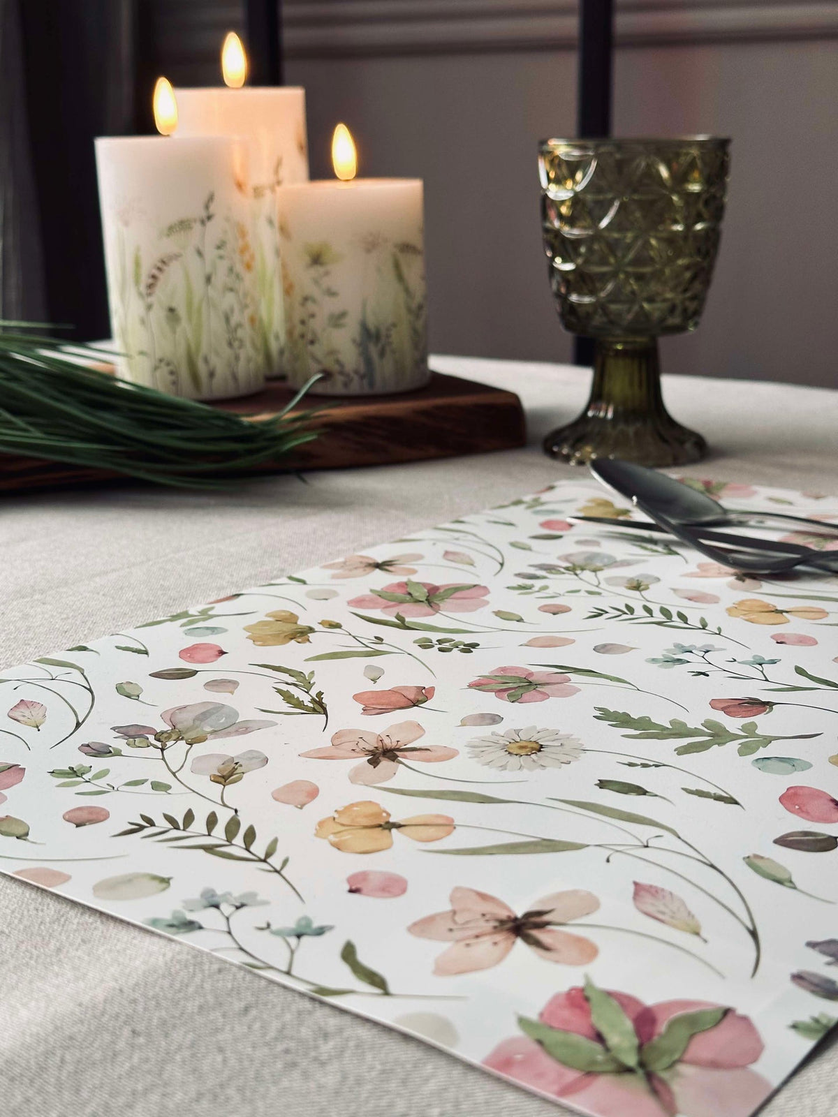 Placemat Flora - Wit