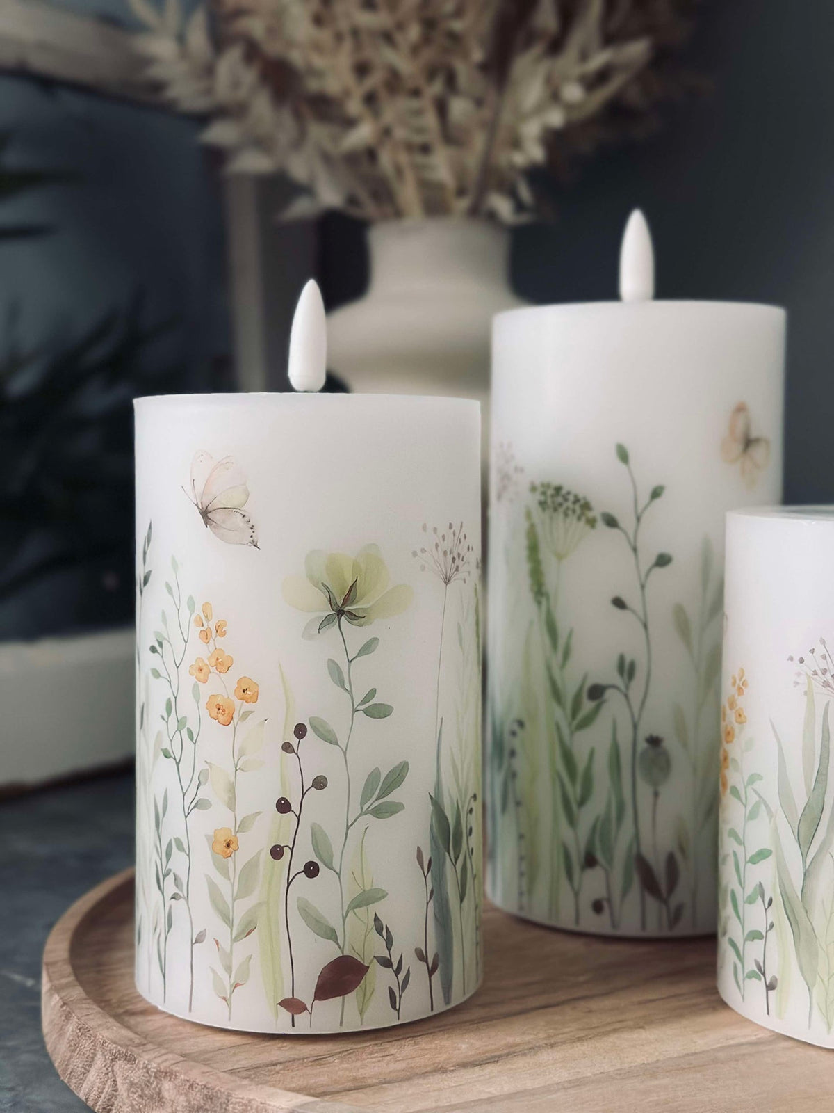 LED WILD FLORA – Set van 3 stuks en afstandsbediening