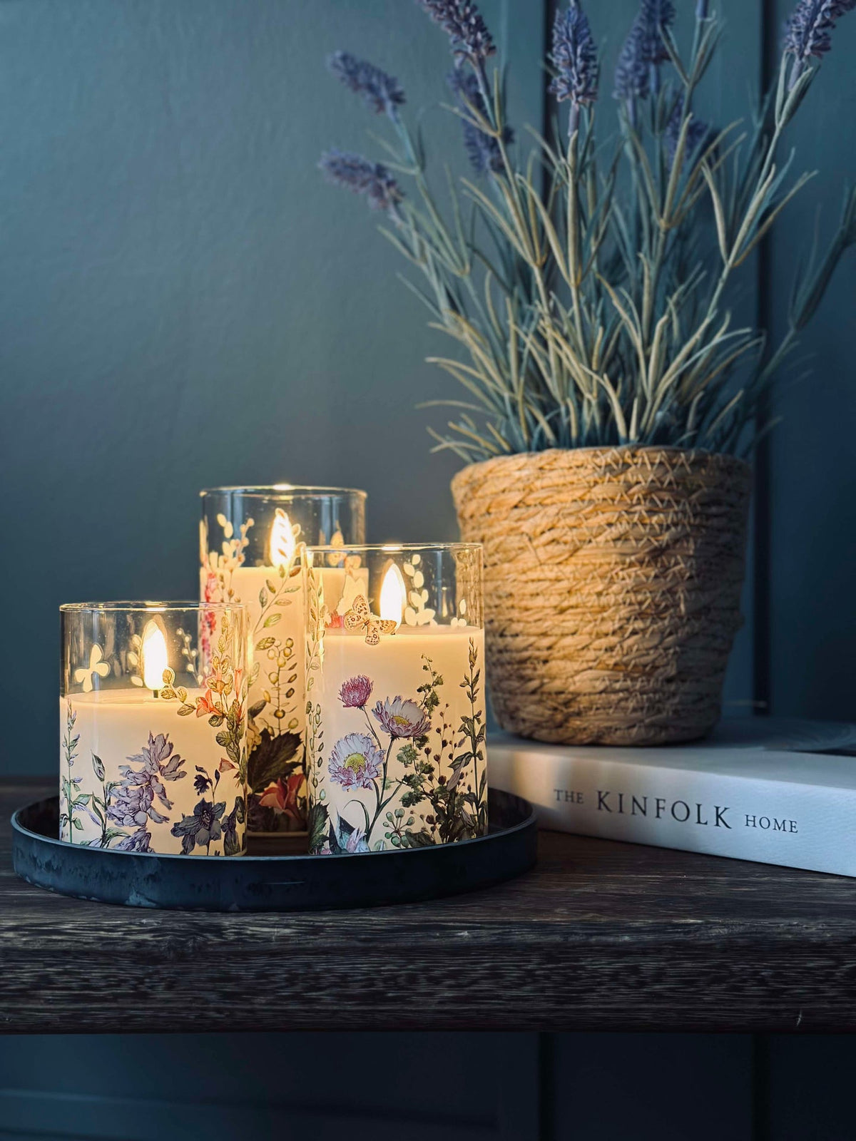 LED FLORA Cylinder – Set van 3 stuks en afstandsbediening