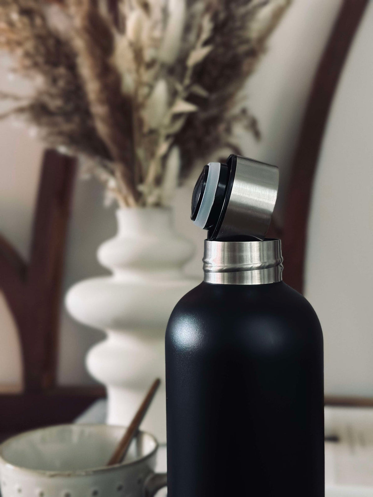 Thermosfles 500ml. - Zwart