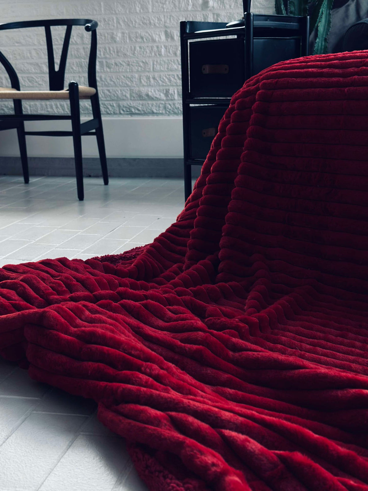 Bedsprei STRIB - Rood