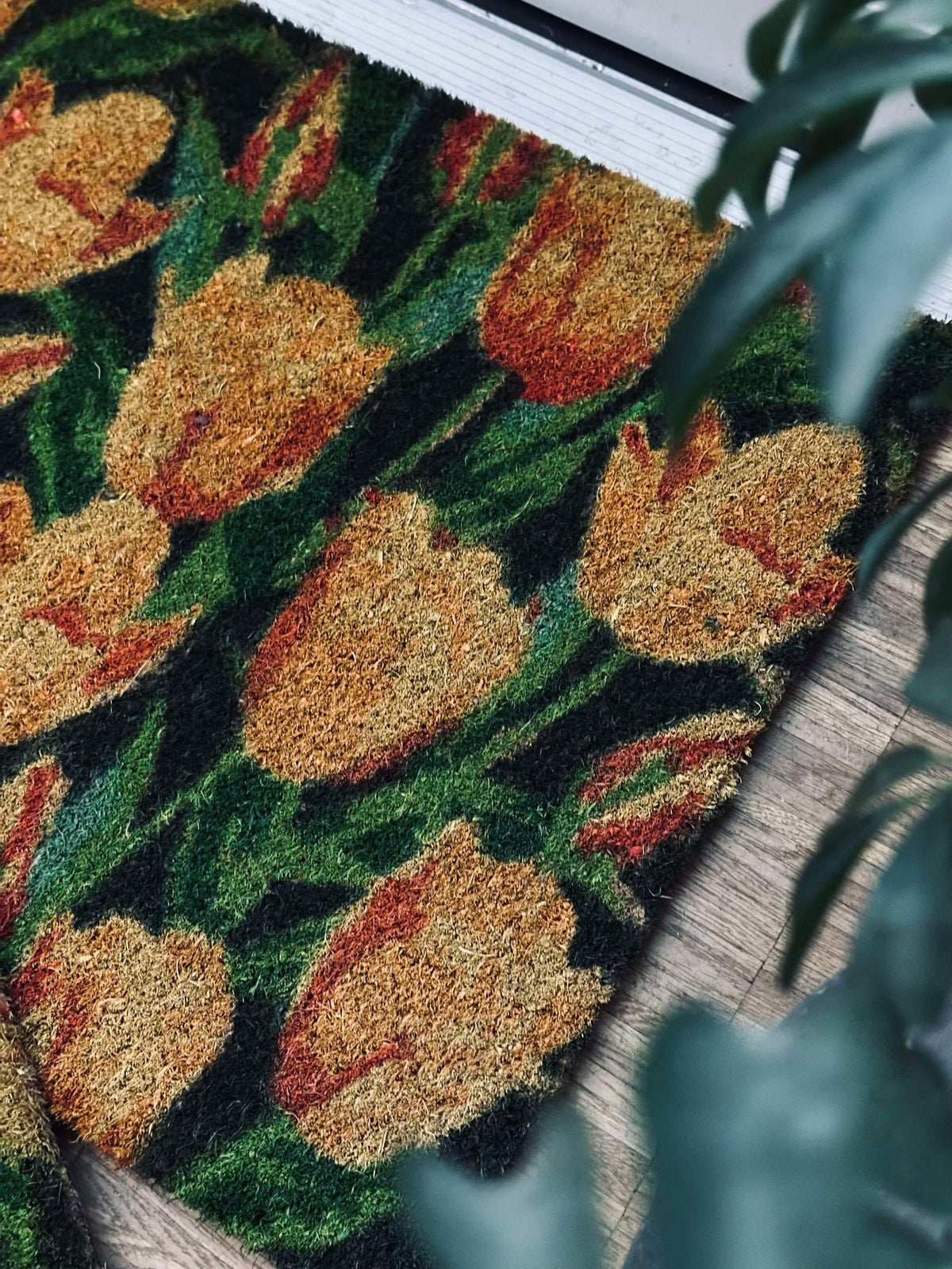 Deurmat - Tulipan Geel mix