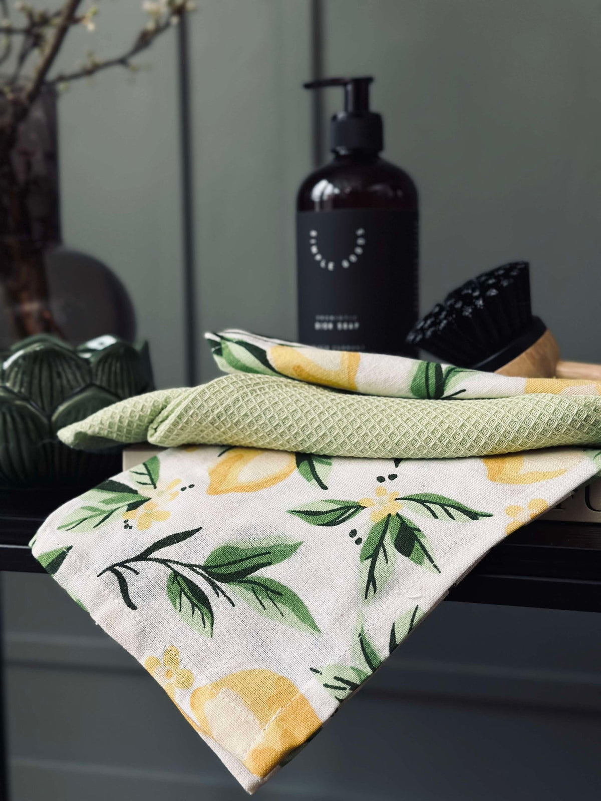 Theedoek / Handdoek Citrus - Set van 2 stuks