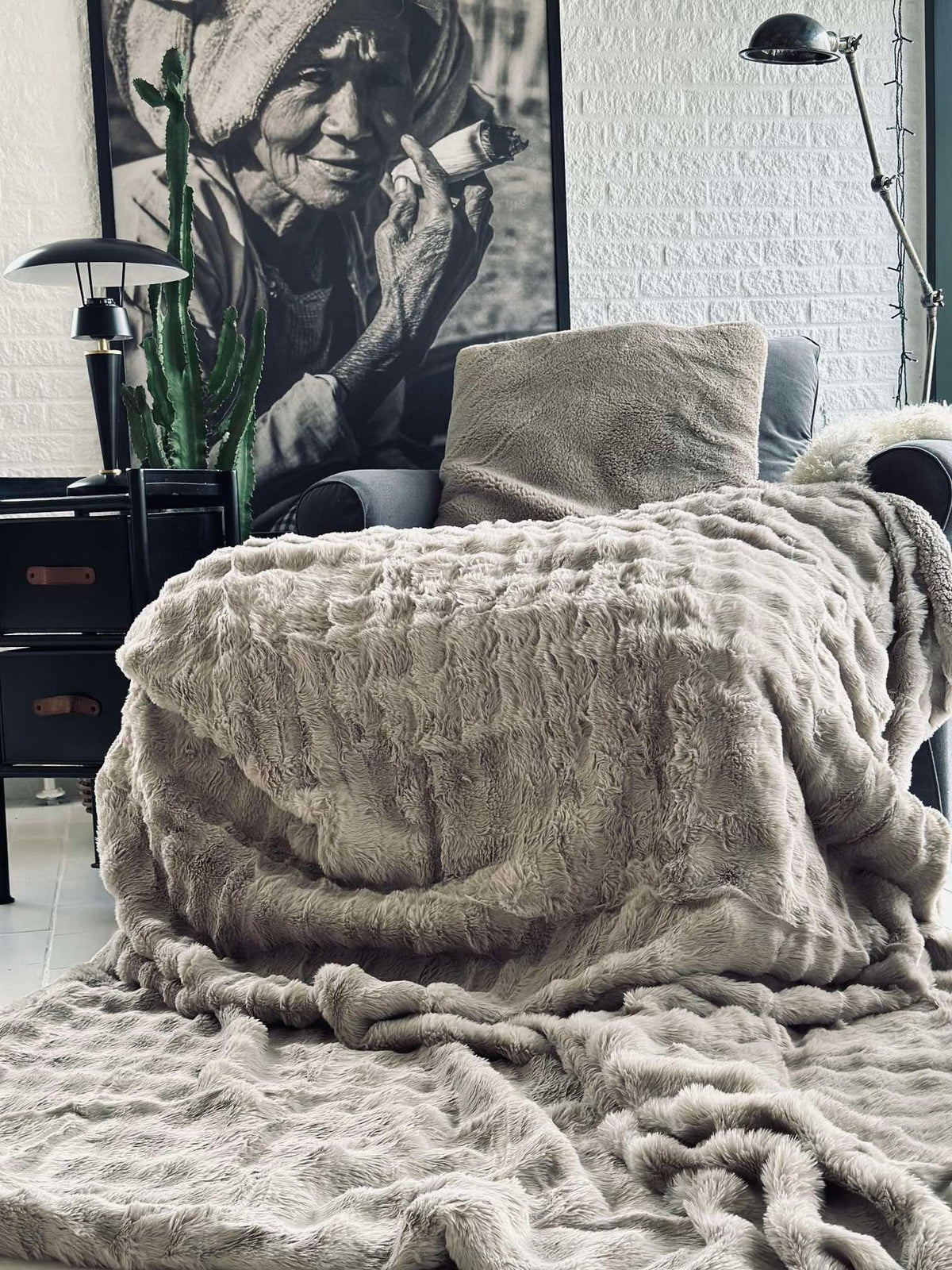 Sprei BUBBLE - Lichtgrijs