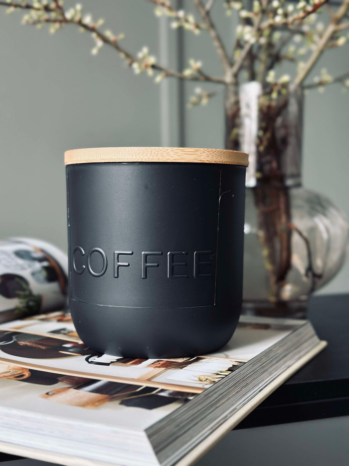 Opbergpot met deksel - COFFEE