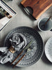 Bord India Stoneware 27cm - Grijs
