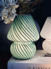 Mushroom Large - Groen mondgeblazen glas