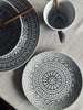 Bord India Stoneware 20cm - Grey