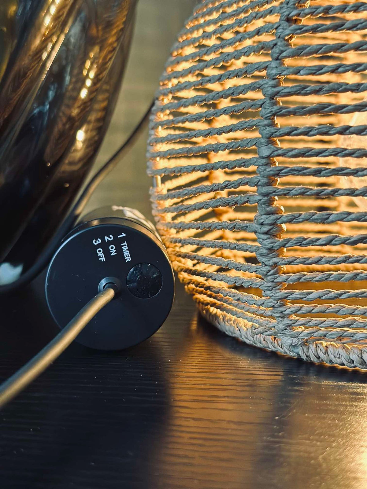 Ledlamp op batterijen met timerfunctie